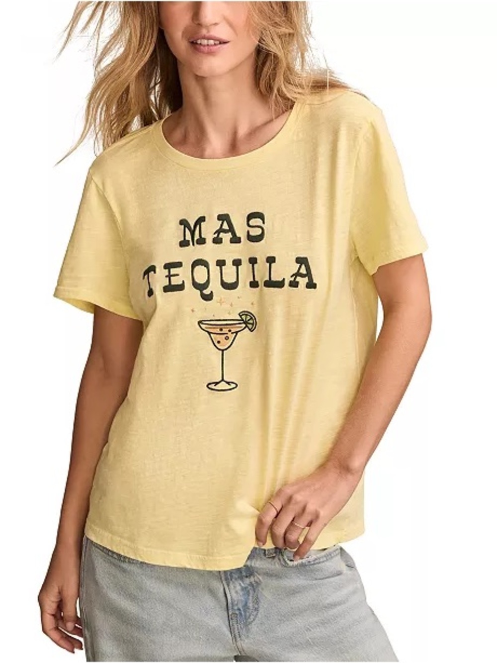 Lucky Brand Mas Tequila Short Sleeve Graphic Tee